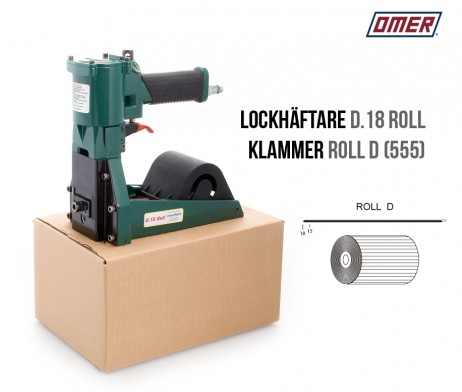 Lockhäftare D.18 Roll Pneumatisk-klammer D eller 555 Kartonghäftare