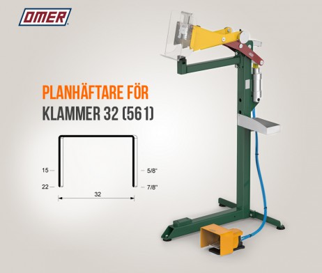 Planhäftare PB.32 SA Klammer 32 från OMER eller 561 Kihlberg