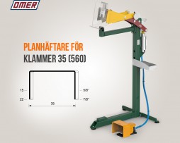 Planhäftare PB.35 SA Klammer 35 från OMER eller 560 Kihlberg