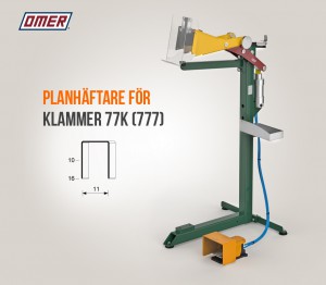 Planhäftare PB.77K SA klammer 77k från OMER eller 777 Kihlberg
