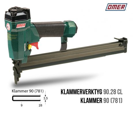 Klammerverktyg 90.28 cl för klammer 90 långt magasin