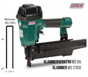 klammerverktyg m2.65 klammer m2 eller jk783